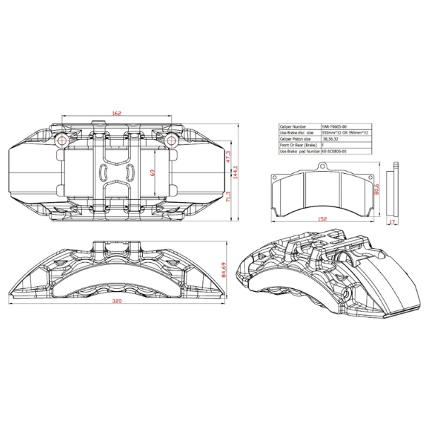 Front BBK- Big 6-piston (19